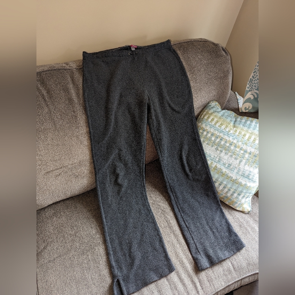 Gray fleece sweatpants